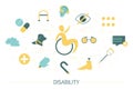 Disability concept. Person with disabilities in wheelchair