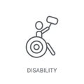 Disability icon. Trendy Disability logo concept on white backgro