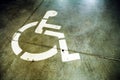 Disability sign on grunge background Royalty Free Stock Photo