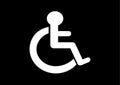 Disability sign icon Royalty Free Stock Photo