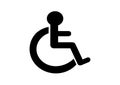 Disability sign icon Royalty Free Stock Photo