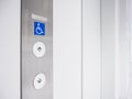 Disability signage lift Button Facility Priority Royalty Free Stock Photo