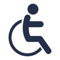 disability symbols medical flat icons elements vector