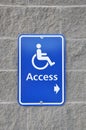 Disable access sign