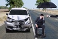 Disable man with broken car