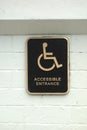 Disabled Accesible Entrance Royalty Free Stock Photo