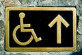 Disabled access sign Royalty Free Stock Photo