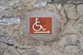 disabled access sign Royalty Free Stock Photo