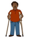 Disabled African American Man