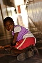 Disabled african child in the clinic