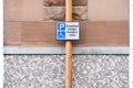 Disabled badge holders only sign for accessible car drivers Royalty Free Stock Photo