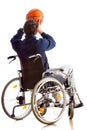 Disabled basketball player Royalty Free Stock Photo