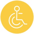 Disabled bathroom, disabled toilet Royalty Free Stock Photo