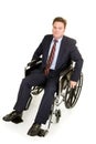 Disabled Businessman - Serious