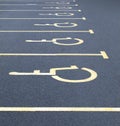 Disabled car parking spaces