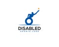 Disabled disability sport achievement logo 2