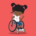 DISABLED GIRL RIGHT CURL RED 01
