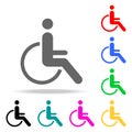 Disabled Handicap Icon. Elements in multi colored icons for mobile concept and web apps. Icons for website design and development, Royalty Free Stock Photo