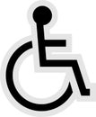 Disabled Icon Royalty Free Stock Photo