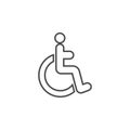 Disabled icon design template vector isolated Royalty Free Stock Photo