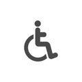 Disabled icon design template vector isolated Royalty Free Stock Photo