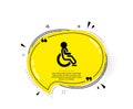 Disabled icon. Handicapped wheelchair sign. Vector Royalty Free Stock Photo