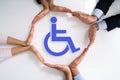 Disabled Icon. Worker Injury And Disability Royalty Free Stock Photo