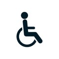 Disabled logo icon handicap sign vector Royalty Free Stock Photo
