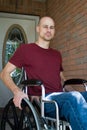 Disabled Man Home Royalty Free Stock Photo