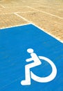 Disabled parking Royalty Free Stock Photo