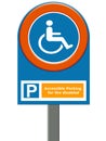 Disabled parking Royalty Free Stock Photo