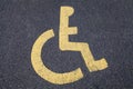 Disabled Parking Bay Royalty Free Stock Photo