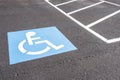 Disabled parking permit sign