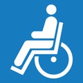 Disabled parking permit badge icon 