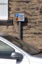 Disabled parking place Royalty Free Stock Photo