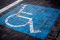 Disabled Parking Place Royalty Free Stock Photo