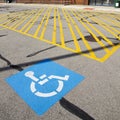 Disabled parking sign Royalty Free Stock Photo