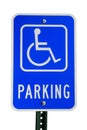 Disabled parking sign Royalty Free Stock Photo