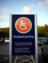 Disabled Parking sign Royalty Free Stock Photo