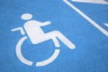 Disabled Parking Sign Royalty Free Stock Photo