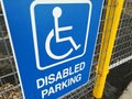 Disabled Parking Sign Royalty Free Stock Photo