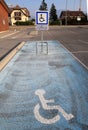 Disabled parking space Royalty Free Stock Photo