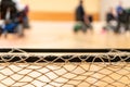 Disabled people in blur on an electric wheelchair playing sports, powerchair hockey. IWAS - International wheelchair and Royalty Free Stock Photo