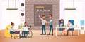 Disabled People Full Life Flat Vector Concept