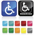 Disabled people sign Royalty Free Stock Photo