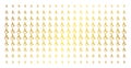 Disabled Person Golden Halftone Matrix