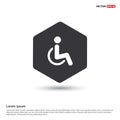Disabled person icon Royalty Free Stock Photo
