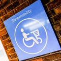 Disabled Shoppers Mobility Awareness Signage