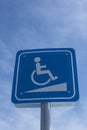 Disabled sign parking driver Royalty Free Stock Photo
