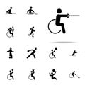 disabled sport sword icon. paralympic icons universal set for web and mobile